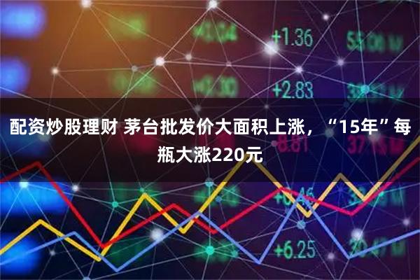 配资炒股理财 茅台批发价大面积上涨，“15年”每瓶大涨220元